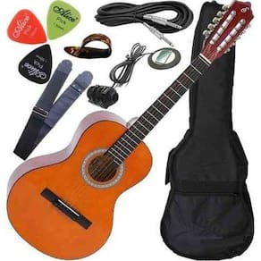 Kit Viola Giannini Caipira Eletroacústico Canhoto Vs14 Nt