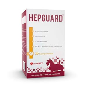 Suplemento Alimentar Avert Hepguard para Cães 30 Comprimidos