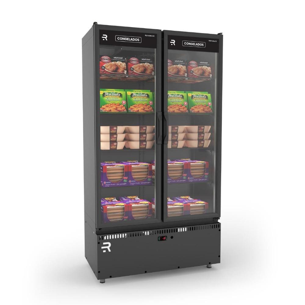 Auto Servico Congelados Asvcg2pb Todo Preto Vanguard 2 Portas 220V Refrimate