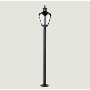 Poste Para Jardim Colonial Sinha Alumínio Preto 1.80m 2002