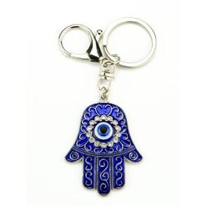 Chaveiro Mão Hamsa Azul