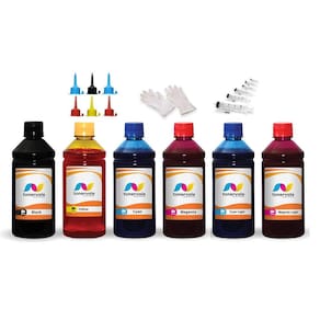 Kit 6 Tinta Para Epson L805 T673120 CMYK 250ml