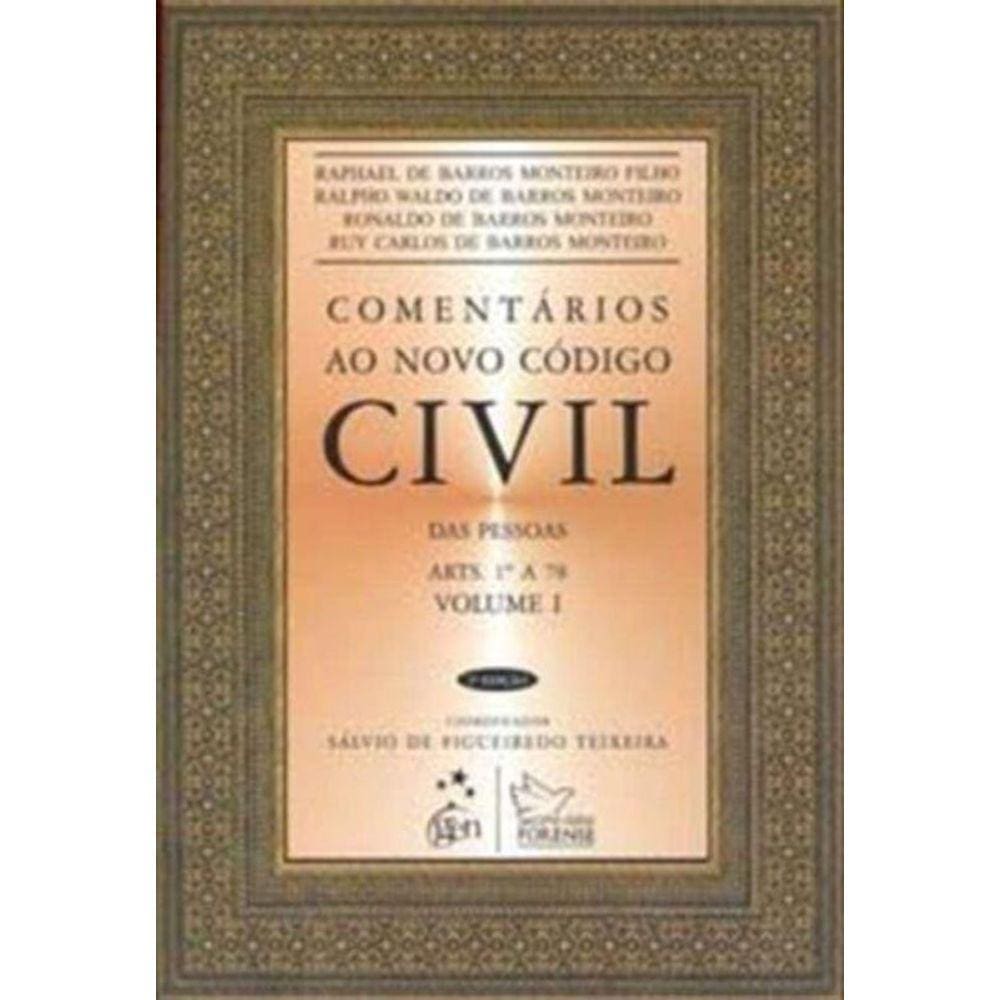 Comentarios Ao Novo Codigo Civil Das Pessoas Arts.