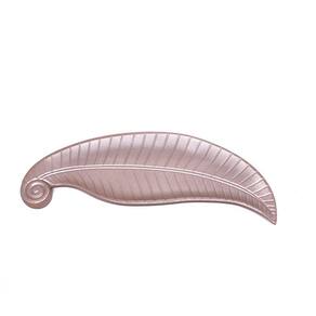 Bandeja Decorativa de Madeira Folha Rosê 2x35x13 cm - D`Rossi