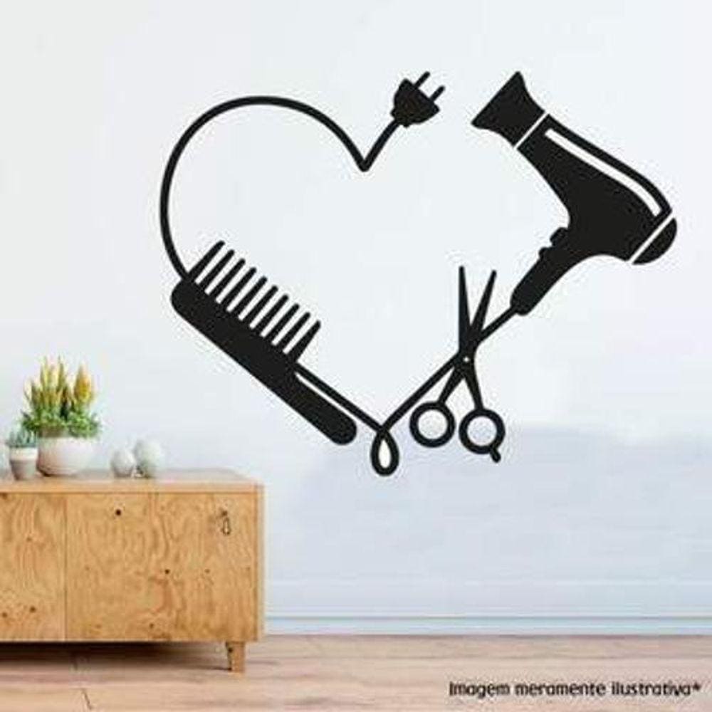 Adesivo De Parede Cabeleireira