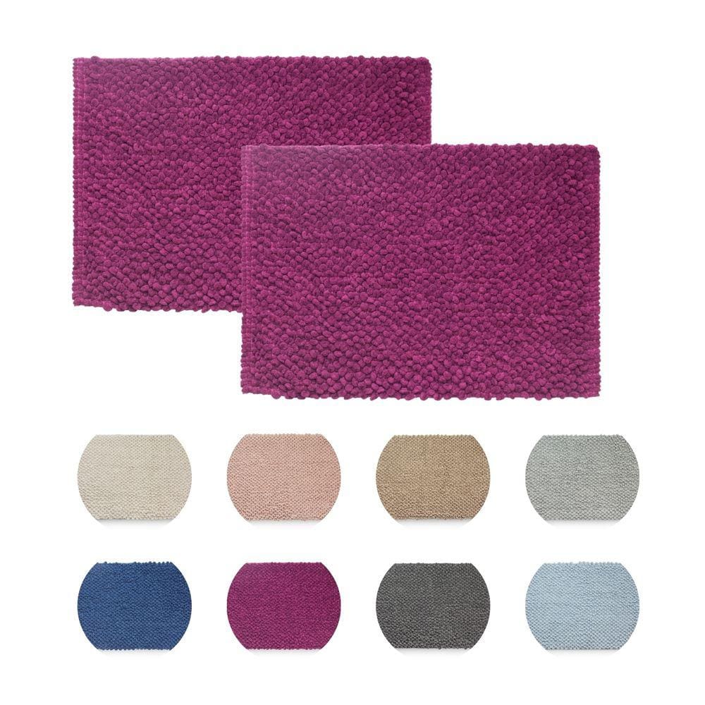 Kit 2 Tapetes Banheiro MicroPop 60x40 Antiderrapante Camesa