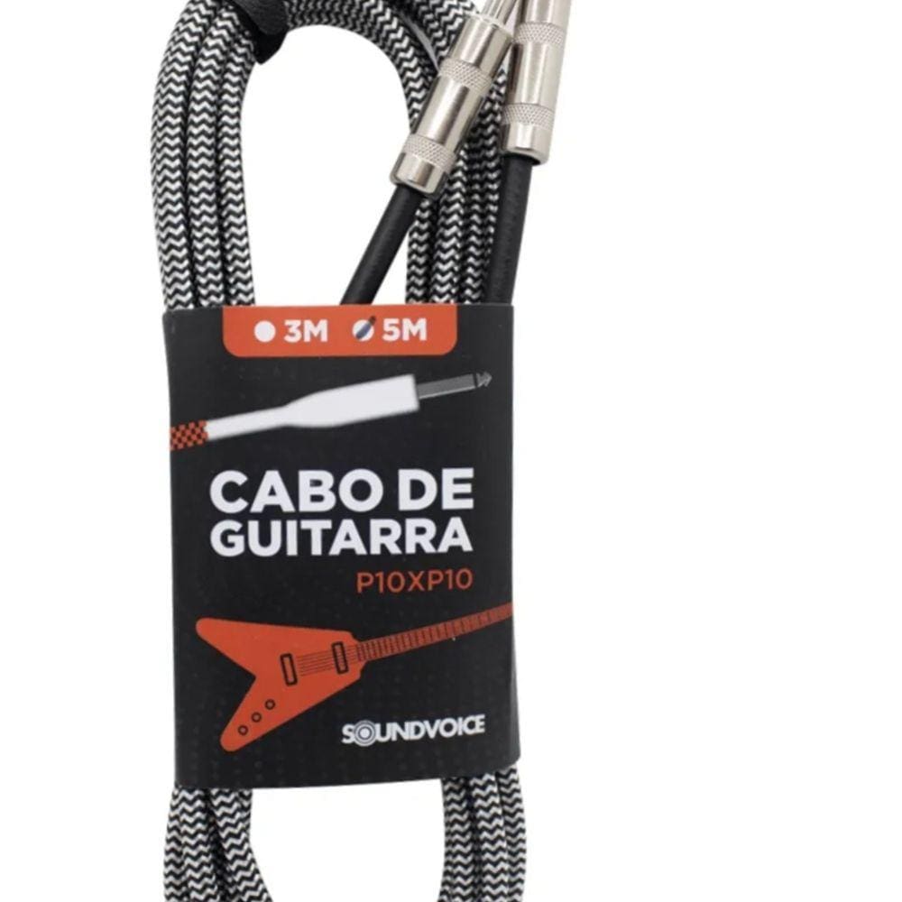 Cabo De Guitarra Soundvoice P10xp10 5Mts Sm-5X