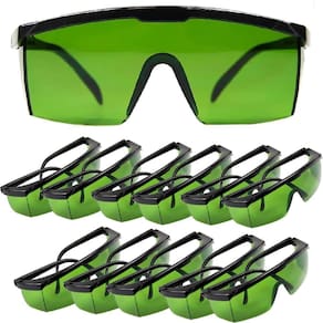 Kit com 12 Óculos de Proteção Spectra Verde 012228612 CARBOGRAFITE