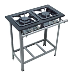 Fogao 2 Bocas M6 Max 30X30 Perfil 6,5Cm Com Porta Panela - Metalmaq