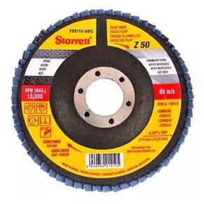 Disco Lixa Flap 115Mm (4.1/2) P/Metal Starrett Fds115-60Fc