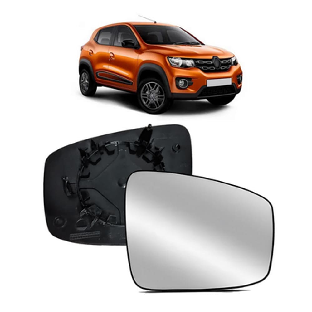 Lente Vidro Retrovisor Para Renault Kwid 17/.. - Passageiro