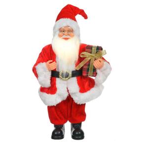 Papai Noel Decorativo com Led Vermelho e Branco 30x15 cm F04 - D`Rossi