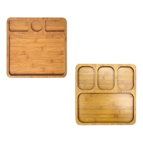 Kit 2 Petisqueiras De Mdf Gamelas Bandeja Aperitivos Tábua