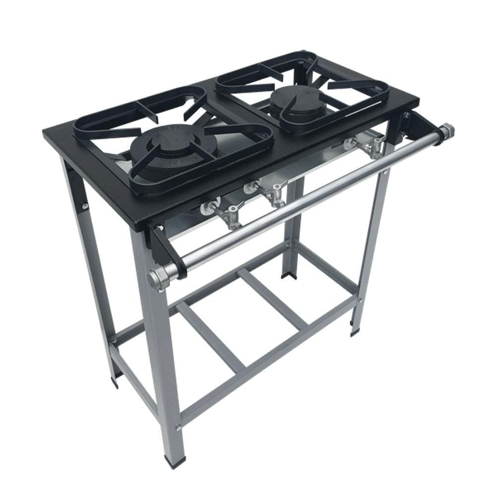 Fogao 2 Bocas M6 M/m Top 30X30 Perfil 5Cm Para Panela - Metalmaq