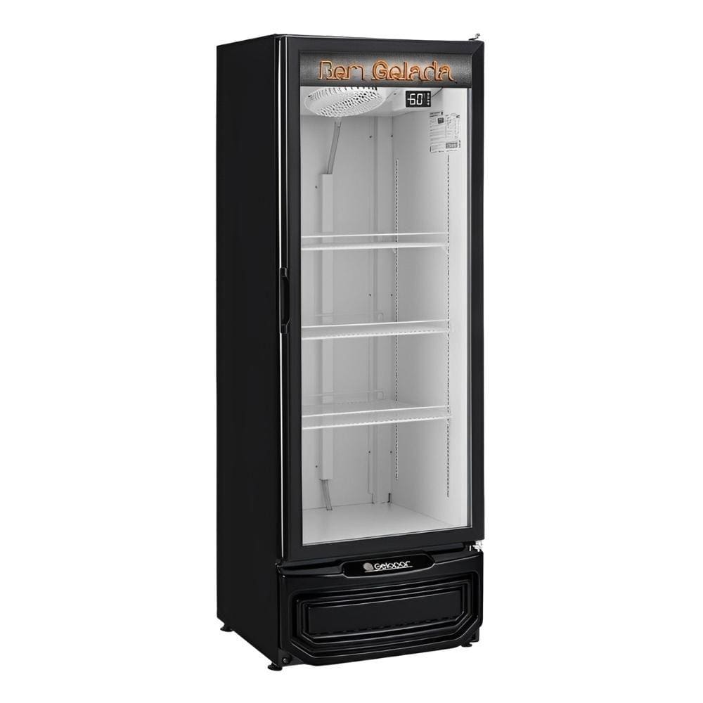 Cervejeira Grba-400pv Preto 410 Litros Porta Vidro 127V - Gelopar