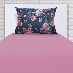 Jogo Lençol Cama Solteiro C/ Elástico 2 Pçs Doce Vida Lima