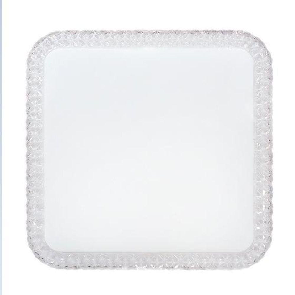 Plafon Cristal Led 100-240V Sobrepor 340 Quad 18W 3000K