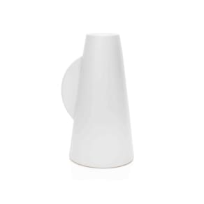 Vaso Decorativo em Cerâmica Branco 24,5x13x13 cm - D`Rossi