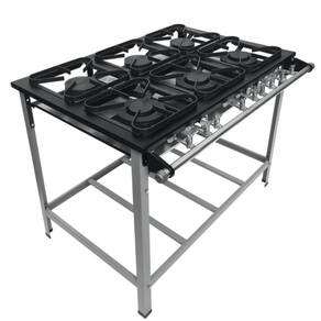 Fogao 6B M-15 M/m Top 30X30 Perfil 5Cm P/panela Metalmaq