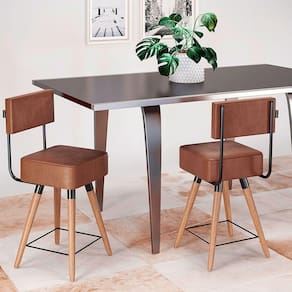 Kit 2 Cadeiras Barcelona Cor Café - Speciale Home Café