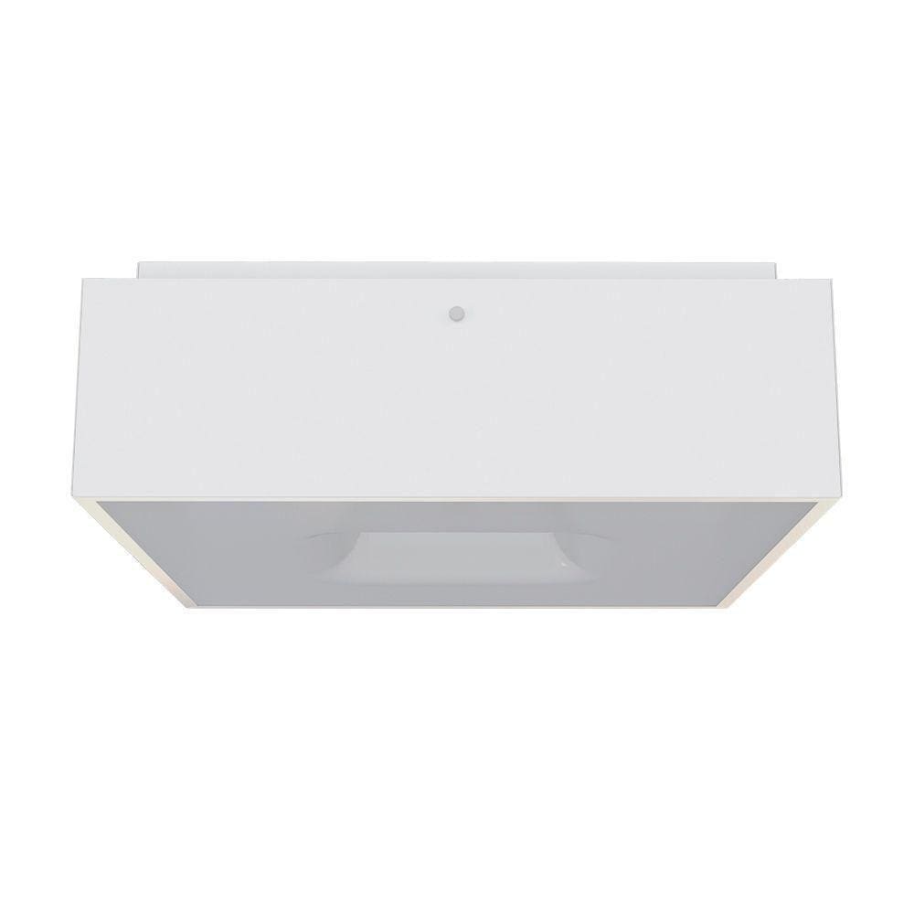 Plafon Taschibra Waffle Quadrado 4xe27 Bivolt Branco