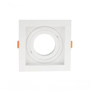 Spot Recuado De Embutir Quadrado Móvel Par30 Branco Taschibra