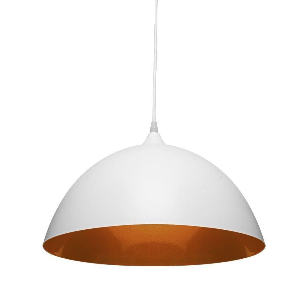 Lustre Pendente Taschibra Brooklyn E27 Bivolt Branco