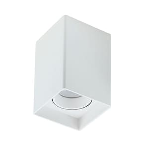 Spot De Sobrepor Taschibra Look Mr16 Quadrado Direcionável Branco
