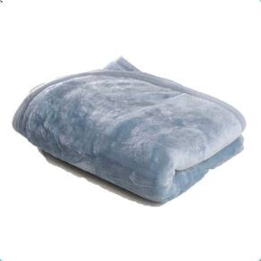 Cobertor Para Berço Liso Flannel Super Macio 300g-m² Azul