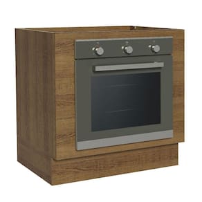Balcão Para Forno De Embutir 80 X 60 Cm Sem Tampo Rustic Glamy, Stella Madesa Rustic