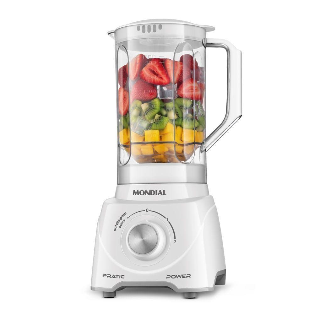 Liquidificador Pratic Power Mondial Branco L-97-W 60hz 127V