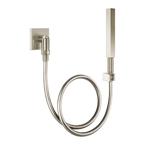Ducha Manual com Joelho 90° Docol Square 1834744 Níquel Escovado