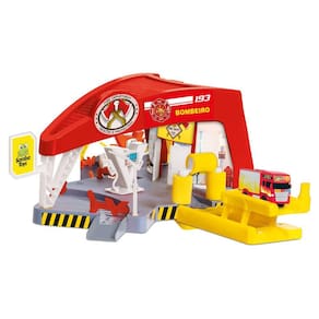 Estação De Bombeiro 193 Samba Toys Com Rampa e Caminhão Fire