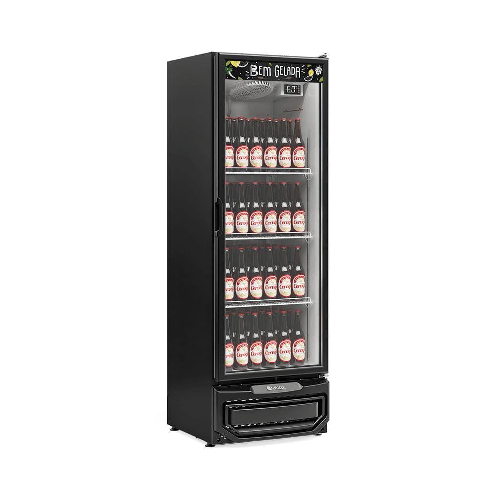 Geladeira/refrigerador 445 Litros 1 Porta Preto Porta de Vidro - Gelopar - 220v - Gcb-50 V Pr