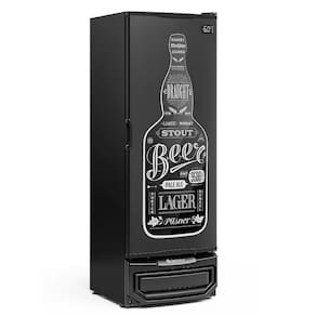 Cervejeira Grba-400 Preto 410 Litros Porta Cega Adesivada 220V - Gelopar