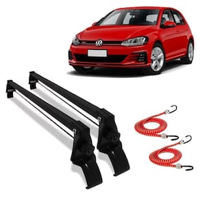 Rack Teto Suporte Bagageiro Vw Golf 13 Ate 17 E 2 Elasticos