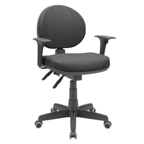 Cadeira Executiva Preto Ergonomica Tecido Plaxmetal