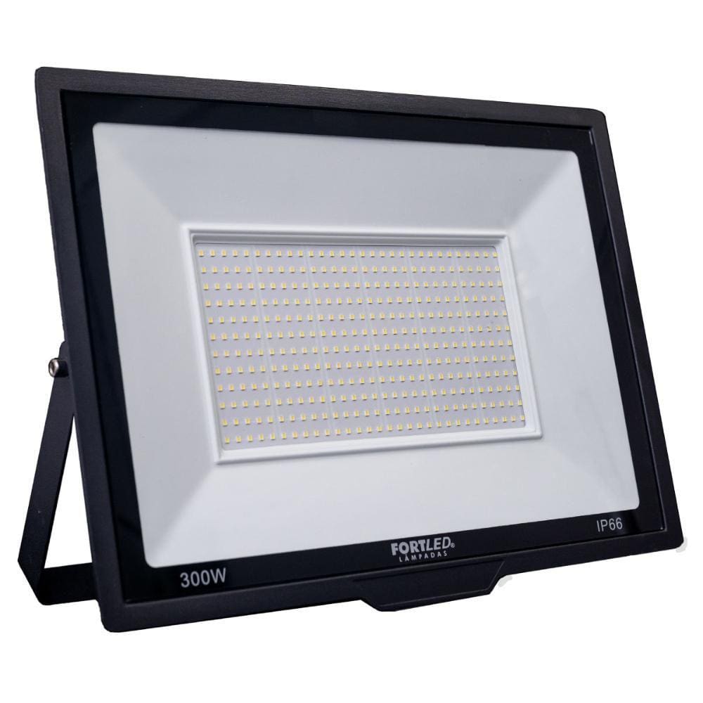 Refletor Slim 300W Luz Branca 6500K Fortled