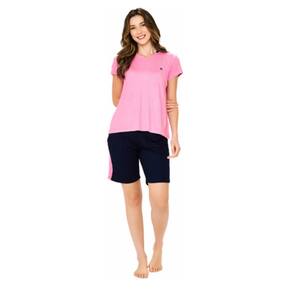 Pijama Feminino Bermudoll Manga Curta Confortavel