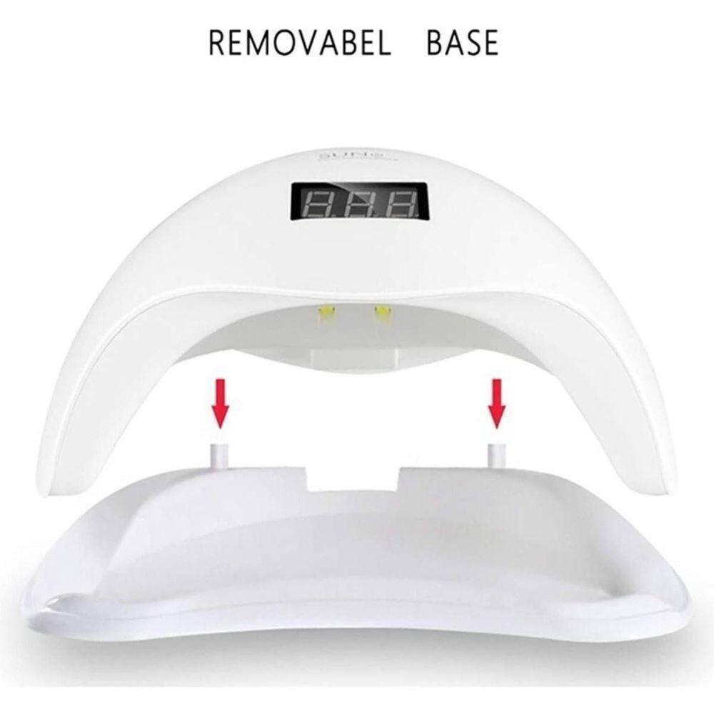 Cabine Led Uv Digital 48W Bivolt Unhas Gel Acrigel 110V/220V