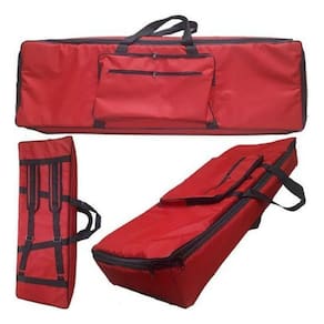 Capa Bag Para Teclado Medeli M15 Nylon Master Luxo Vermelho