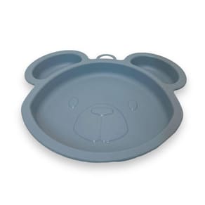 Prato Tigela De Plastico Urso Infantil Para Menino Cor Azul