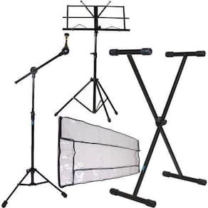 Kit Acessórios Para Teclado Musical Com Cobertura + Suportes