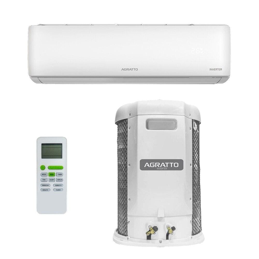 Ar-Condicionado Split Inverter 12000 BTUs Agratto Liv Top Quente e Frio LCST12QFI-02I/LCST12QFE-02I 220V