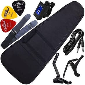 Kit Acessórios De Violão Capa Afinador + Multi Acessórios