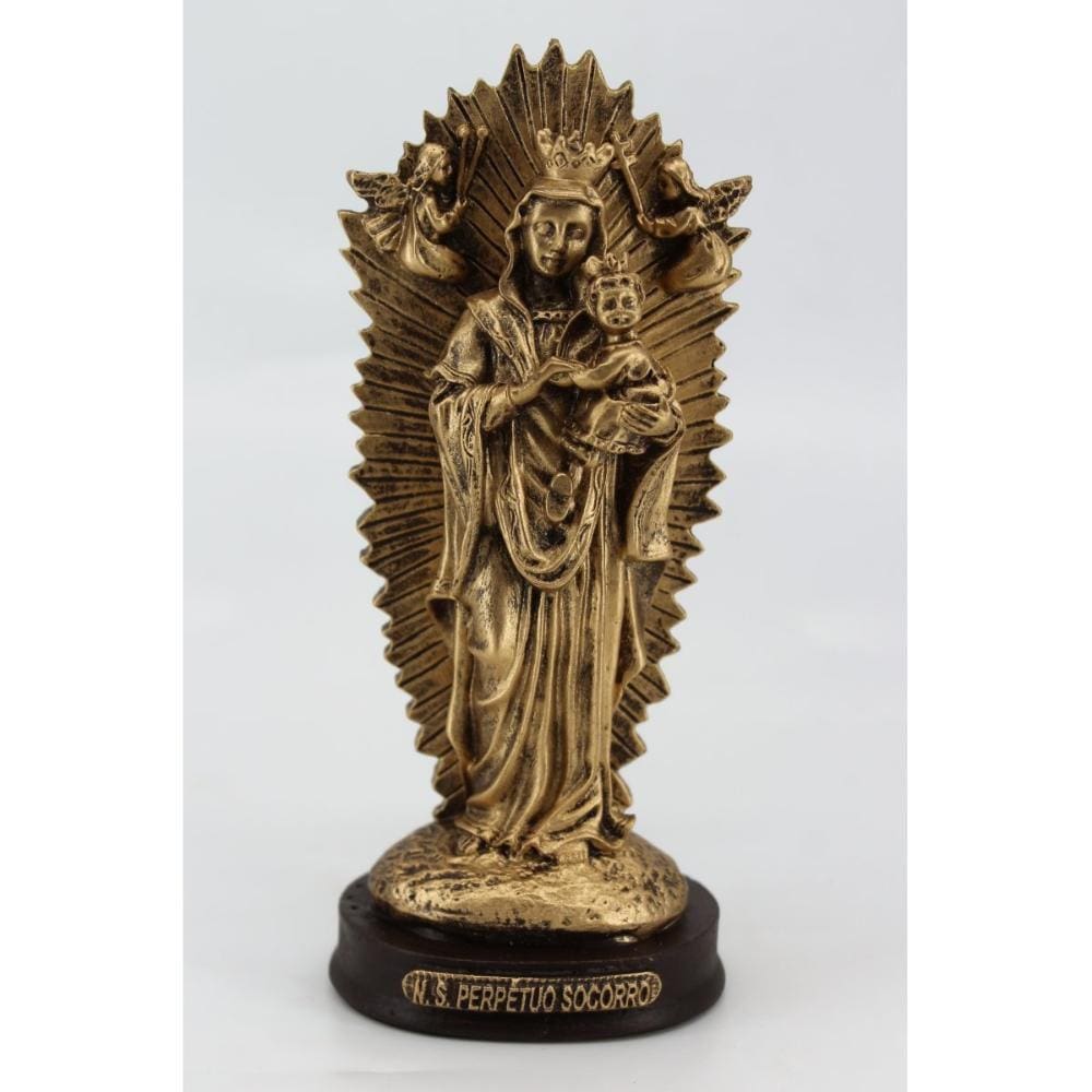 Nossa Senhora do Pérpetuo Socorro - 15 cm - Dourado