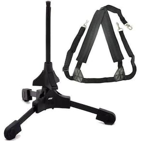 Kit Suporte Para Saxofone Ask S4 Com Correia Para Saxofone