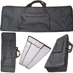 Kit Capa Para Teclado Roland Fantom Fa76 Preto + Cobertura