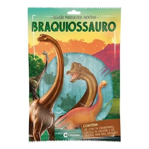 Kit Livro Ilustrado Adesivos Brinquedo Dinossauro Culturama