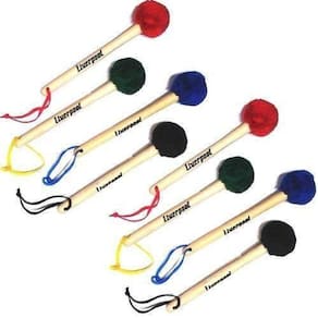 Kit 8 Baquetas De Bumbo Surdo Maçaneta 30Cm Mc48 Liverpool